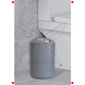 Gri Çöp Kovası, 20x30 cm Boyutlarında