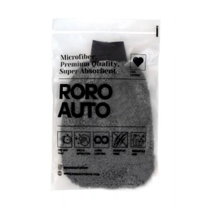 Gri Krofiber Araç Yıkama Eldiveni, Şık Tasarım