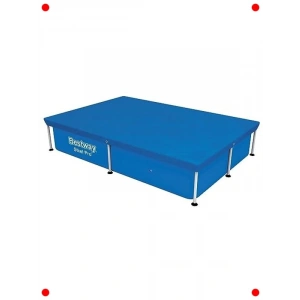 Gri PVC Havuz Örtüsü - Dayanıklı Koruma Brandası