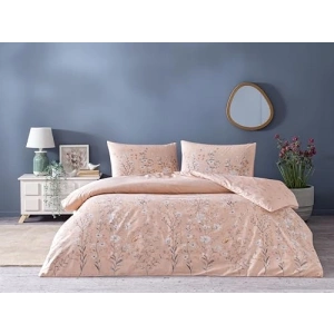 Gül Kurusu Renkli Çift Kişilik Nevresim Takımı, Pamuklu Ranforce