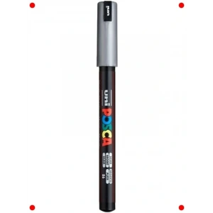 Gümüş Renk Su Bazlı İnce Uçlu Markör Kalem