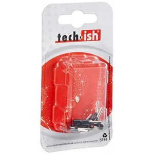 Gümüş/Siyah İzoleli Kablo Ucu, 10 Adet Set