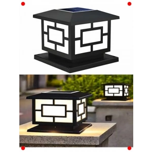 Güneş Enerjili Bahçe Sütun Aydınlatması - 2 Modlu