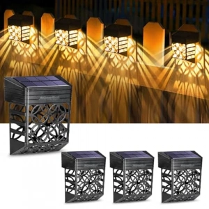 Güneş Enerjili Duvar ve Çit LED Aydınlatma 4 Adet Set