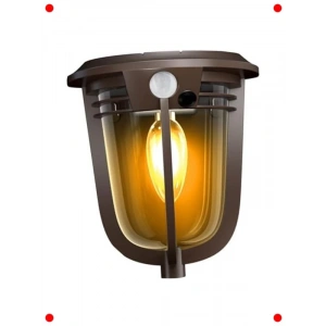 Güneş Enerjili Hareket Sensörlü COB LED Duvar Aplik