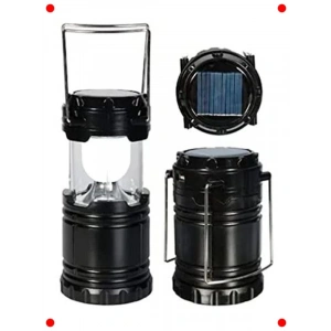 Güneş Enerjili Kamp Feneri & Fan, USB Şarjlı