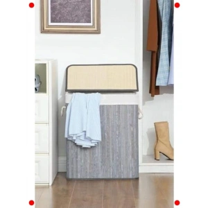 Hasır Katlanır Çamaşır Sepeti, 72 Litre