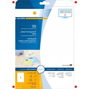 Hava Şartlarına Dayanıklı Şeffaf Yazdırılabilir Etiketler