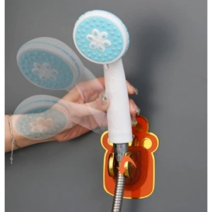 Hayvan Figürlü Yapışkanlı Duş Başlığı Tutucu, Pratik