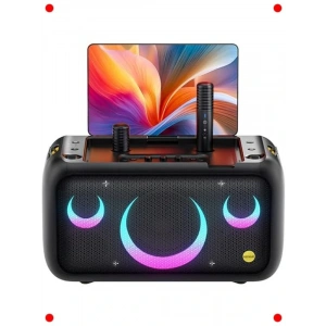 Hepsi Bir Arada Taşınabilir Karaoke Sistemi - Ekranlı