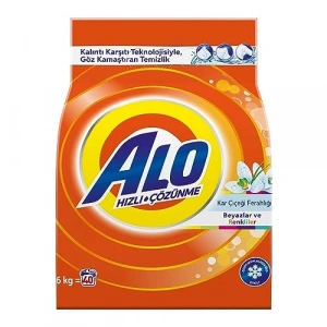 Hızlı Çözülme Toz Deterjan, 6 Adet Kar Çiçeği Ferahlığı