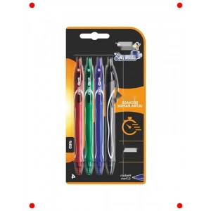 Hızlı Kuruyan Jel Kalem Seti - 4lü, Karışık Renkler