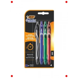 Hızlı Kuruyan Jel Kalem Seti - 4lü, Karışık Renkler
