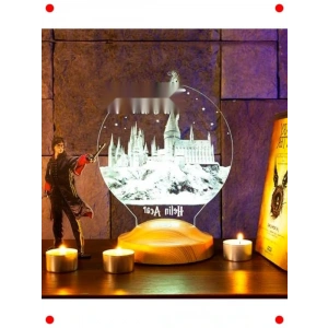 Hogwarts Temalı  Gece Lambası - Fantastik Hediye