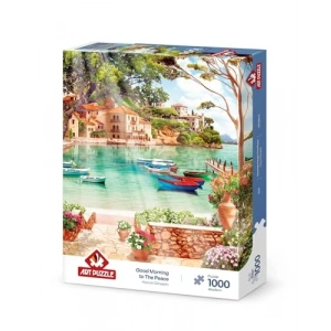 Huzura Günaydın Temalı 1000 Parça Puzzle, Eğlenceli Görsel