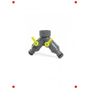 İki Çıkışlı Musluk Adaptörü, Vanalı (3/4)