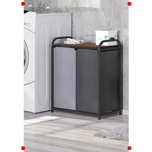 İkili Bölmeli Çamaşır Sepeti - Kirli Ayırıcı