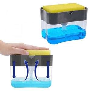 İkisi Bir Arada Pratik Sıvı Sabunluk ve Bulaşık Süngeri