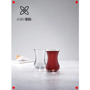 İnce Belli Çay Bardak Takımı, 6 Adet