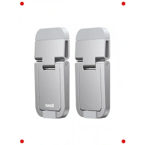 İnce Laptop Destek Ayağı, 2 Adet, Gümüş