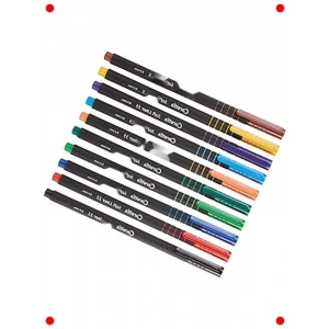 İnce Uçlu Fineliner Kalem Karışık Set (10lu)