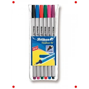 İnce Uçlu Kalem Seti, 6lı Karışık Canlı Renkler