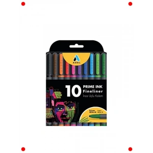 İnce Uçlu Renkli Kalem Seti 10lu