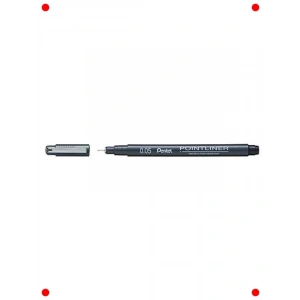 İnce Uçlu Siyah Çizim Kalemi, Suya Dayanıklı