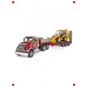 İnşaat Aracı Taşıyan Ölçekli Tır Modeli