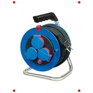 IP44 Makaralı 3 Soketli Kablo - 15 Metre