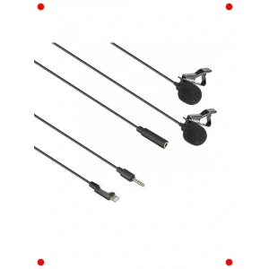 iPhone Uyumlu İkili Yaka Mikrofonu