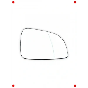 Isıtmalı Sol  Ayna Camı (Geniş Tip, 2011-2012 Uyumlu)