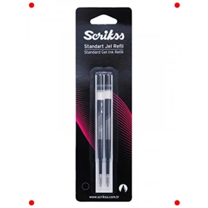 Jumbo Jel Tükenmez Kalem Refili Siyah 2li