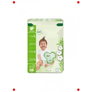 Junior Beden Doğal Bebek Bezi 80li Paket