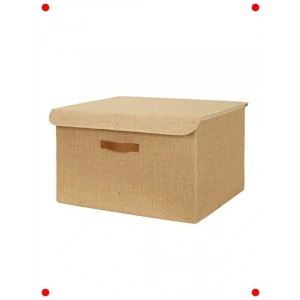 Jüt Kapaklı Saklama Kutusu 48x40x30 cm