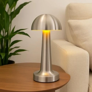 K2 Gümüş Dokunmatik Şarjlı Masa Lambası – LED Işıklı, 3 Renk Modu (6500K-4000K-3000K), Dimlenebilir, USB Type-C Şarjlı, Taşınabilir Modern Tasarım, Yatak Odası, Ofis, Kafe ve Restn Kullanımı          [ F]