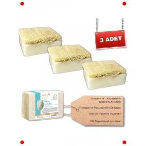 Kabak Lifli Pirinç Sabunu 3lü Set (Beyazlatıcı)