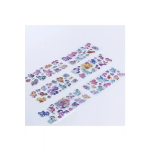 Kabartmalı Yapışkan Sticker Seti, 6 Adet, Unicorn