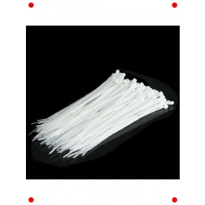 Kablo Bağı ve Kelepçe Seti - 4.8x200mm, Beyaz (100 Adet)