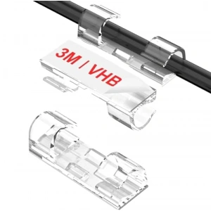 Kablo Sabitleyici Klips, Yapışkanlı, 20 Adet