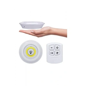 Kablosuz Pilli Uzaktan Kumandalı 3lü Spot Led Lamba Işıldak