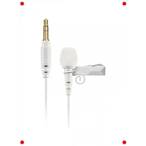 Kablosuz Uyumlu fesyonel Lavalier Mikrofon - Beyaz