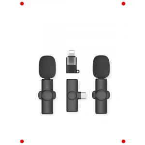 Kablosuz Yaka Mikrofon Seti (2li) - Akıllı Cihazlar İçin