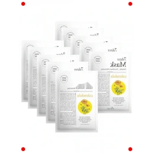 Kadife Çiçekli Vegan Besleyici Kağıt Maske