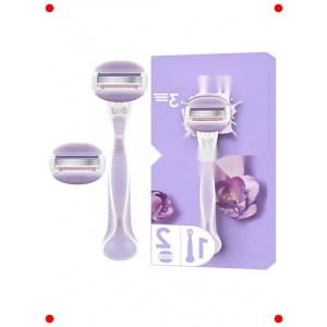 Kadınlar İçin Konforlu Kaygan Tıraş Seti + 2 Yedek