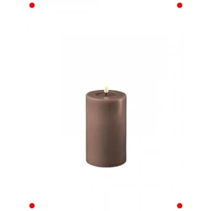 Kahverengi LED Gerçekçi Alevli Mum 7.5x12.5 cm