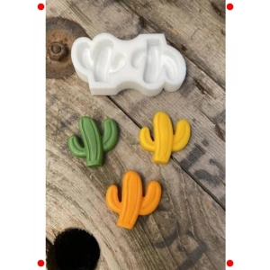 Kaktüs Şekilli Mini Silikon Mum Kalıbı