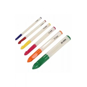 Kalın Plastik Saplı Tığ Seti, 6 Adet Farklı Boyut