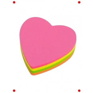 Kalp Şeklinde Yapışkanlı Not Kağıtları