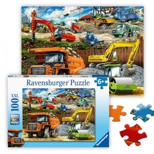 Kamyonlar Temalı 100 Parça Puzzle ile Eğlenceli Zaman